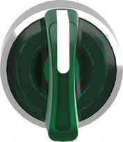 Green illuminated selector switch head Ø22 3-position spring return. range of product: Harmony XB4 - product compatibility: integral LED - device short name: ZB4 - mounting diameter: 22 mm - operator position information: 3 positions +/- 45°. ZB4BK1533 | 3389110890884