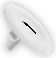 White cap marked arrow for circular pushbutton Ø22. accessory / separate part category: marking accessories - accessory / separate part designation: marked pushbutton cap - accessory / separate part destination: pushbutton head - language: Internatio ZBA334 | 3389110091236