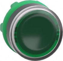 Green flush illuminated pushbutton head Ø22 push-push for integral LED. range of product: Harmony XB5 - product compatibility: integral LED - device short name: ZB5 - mounting diameter: 22 mm. ZB5AH033 | 3389110137705