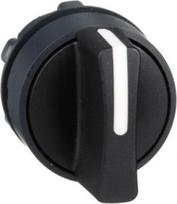 Black selector switch head Ø22 3-position stay put ZB5AD3 | 3389110905069