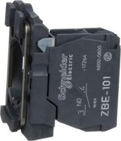 Single contact block with body/fixing collar 1NO screw clamp terminal. range of product: Harmony XB5 - product or component type: complete body/contact assembly - device short name: ZB5 - fixing collar material: plastic - contacts type and compositio ZB5AZ101 | 3389110924398