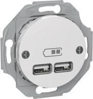 USB socket 2x2.1A white Renova WDE011760 | 3606480992247
