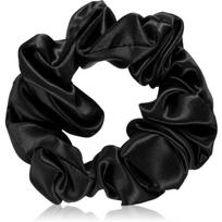 Crystallove Silk Scrunchie šilkinė gumytė plaukams Black 1 vnt.