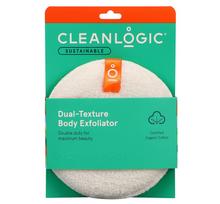 Cleanlogic Sustainable Dual-Texture  Scrubber kūno šveitimo kempinė