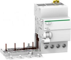 Vigi iC60 earth leakage add-on block, 4P, 25A, 30mA, AC A9V41425 | 3606480087400