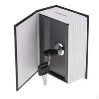 su kombinuotu užraktu - Namų nukreipimo metalinė dėžė (11,5x8x4,5 cm / 4,53x3,15x1,77 colio) - juoda,