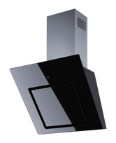 Brego The 90 cm wide Black Pearl 90 range hood is wall-mounted