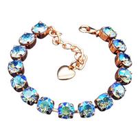 Apyrankė moterims DiamondSky „Classic (Light Sapphire Shimmer)“ su Swarovski kristalais