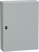Spacial S3D plain door with mount.plate. H800xW600xD200.IP66 IK10 RAL7035.. range of product: Spacial S3D - device application: multi-purpose - product or component type: compact enclosure - enclosure nominal height: 800 mm - enclosure nominal width: NSYS3D8620P | 3606480158995