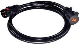 Dancables Aps DANCABLES prailginimo kabelis MIDNIGHT 63A IP67 Juodas, su 25 metrų PUR aliuminio kabeliu 5G16mm²