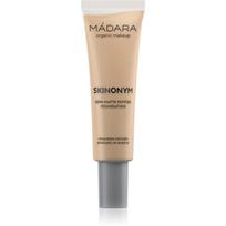 MÁDARA Skinonym Semi-Matte Peptide ilgai išliekantis makiažo pagrindas su peptidais atspalvis True Beige 35 30 ml