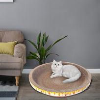 Katės draskyklė kartonas svetainė lovos naminių gyvūnų pagalvėlė interaktyvus žaislas apvalus dubuo sofa draskymo kilimėlis 50cmx9cm
