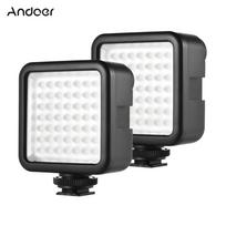 W49 mini LED skydelio vaizdo apšvietimo kameros užpildo šviesos fotografavimo priedas, skirtas Canon Nikon Sony A7 DSLR