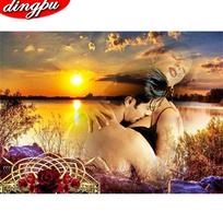 Pilnas gręžimas Deimantinė tapyba 5D Portretas Pasidaryk pats Deimantinė siuvinėjimo moteris Namų dekoravimas 20X30CM yellow