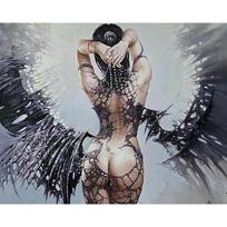 „Pasidaryk pats“ deimantinė mozaika Seksualus kritęs angelas Rankdarbiai Pilno kvadratinio deimantinio tapybos kryželiu siuvinėjimo sienos menas 20X30CM
