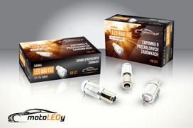 2 vnt LED lemputė BAU15S, PY21W 12-24V 1000lm CANBUS kryptis JAV oranžinė visureigis