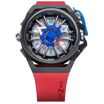 „Mazzucato“ ratlankio sportinis apverčiamas chronografas, dvigubas automatinis ciferblatas 07-RD7685 vyriškas laikrodis balta