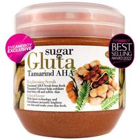 SUGAR GLUTA – kūno šveitiklis Tamarind AHA, kreminė harmonija, šviesinantis glutationas, 700 g. 700 g.