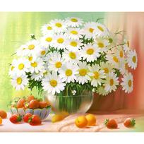 5D PASIDARYK pats deimantinė tapyba Mažas ramunėlis Siuvinėjimas Kryželiu Cirkonio mozaika Namų dekoras 20X30CM