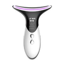 Neck Anti Wrinkle Face Lifting Beauty Device LED Photon Therapy Odos priežiūra EMS Tighten Massager Sumažina dvigubo smakro raukšles šalinimas balta