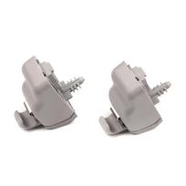 ECF5070 2 Pieces Sun Visor Holder Clips Hook Retainer Light Gray 735633192 for Fiat Tipo 356 Egea 2015-On