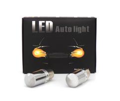2 szt żarówki LED PY21W, BAU15S 12-24V POMARAŃCZOWA 100% canbus Off-Road
