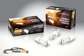 2 vnt. LED lemputė 7440 W21W 12V 1000lm CANBUS posūkio signalas JAV oranžinė Off-Road