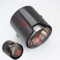 1vnt blizgus anglies pluošto automobilio išmetimo antgalio vamzdis 63 mm įvadas, skirtas BMW M2 F87 M3 F80 M4