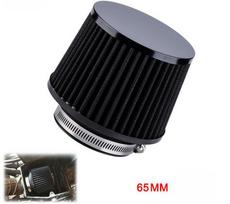 65mm/2.5'' Juodas Motociklo Oro Filtras Kūgis Guminis Adapteris Aukštos Šalčio Universalus 1x