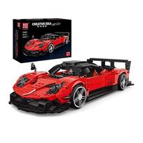 MOLD KING 10041 Technical F1 Automobilis Pagani Zonda Sport Automobilis Modelis Statybinės kaladėlės Plytos Supercar Žaislų Kolekcija Dovanos Vaikams