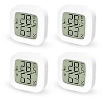 Pagrindinis namų termometras 4 termometras Skaitmeninis drėgmės matuoklis Mini Termometro Ambiental patalpų LCD skaitmeninis termometras miegamojo vyno urvams Faunted 14x13x2cm