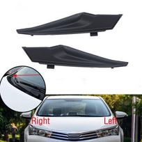 Priekinių ir galinių stiklo valytuvų šoninės apdailos dangteliai Toyota Corolla 2014-2019 black