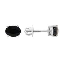 Sidabriniai auskarai su natūraliu safyru 3.11ct (2151357) safyras