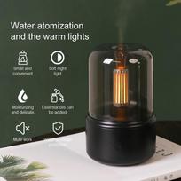 Nešiojamas mini aromatų difuzorius USB oro drėkintuvas eterinio aliejaus nakties šviesos šalto rūko purškiklis dovanoms namams juoda