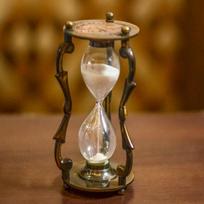 Sand timer /Engraved Solid Brass And Wood Hour Glass Sand timer/ Engraved Hour Glass / Boyfriend Gift / Anniversary Gift