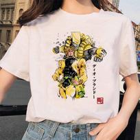 JoJo Bizarre Adventure Juokingi marškinėliai vyrams moterims Japonijos anime spausdinti marškinėliai Kasdieniai JoJo T S balta