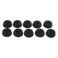 10 vnt. Diafragmos atsarginės dalys akvariumo priedui, patvari guma, juoda, 1 black