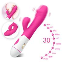 2in1 daugiafunkcis G taško, klitorio ir analinis vibratorius LIVMAN MF-8701 abiem lytims su 30 vibracijos režimų ir USB įkrovimu
