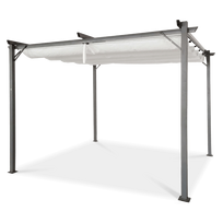 Pavėsinė Pergola SPRINT 290x290 cm, Antracito/Balta