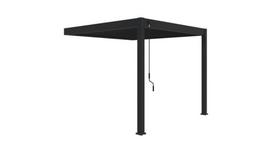 Pavėsinė Pergola ELEGANCE WALL 294x309 cm, Anthracite, montuojama prie sienos
