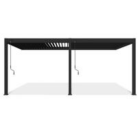 Pavėsinė Pergola ELEGANCE WALL 294x600 cm, Antracito, montuojama prie sienos