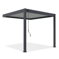 Pavėsinė Pergola ELEGANCE WALL 3x3, Anthracite/Light Grey, montuojama prie sienos