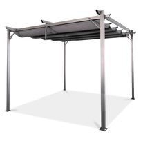 Pavėsinė Pergola SPRINT 290x290 cm, Antracito/pilka