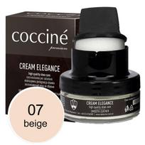 Coccine Cream Elegance batų tepalas su kempinėle, 50 ml, smėlio spalvos
