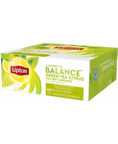 Žalioji arbata LIPTON citrinų skonio , 100 vnt.