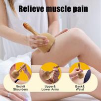 Masyvios medienos masažuoklis Anti Fat Massage Cup volelis, skirtas atsipalaiduoti ir atgaivinti raumenų skausmus, gremžtuvas limfodrenažo įrankis, gilinimas Meridian grožio salonas