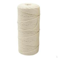 Medvilninė susukta makramė styga 3mm/4mm 4mm