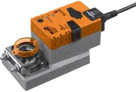BELIMO sklendės variklis LMQ24A-F, greitaeigis, AC/DC 24V, įjungimas/išjungimas, 4Nm, veikimo laikas 2,5 sek., paruoštas 8x8 mm įvorei.