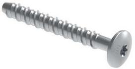 Walraven betonsraigtis 6x40 Ø17 mm - galvanizuotas, plokščias, torx 30, įtrūkusiam/neįtrūkusiam betonui. 100 vnt./dėžėje