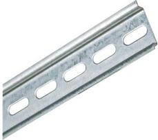 Solar Plus DIN bėgelis 7,5 mm aukščio, 5,2 x 25 mm skylė, galvanizuotas, 2000 mm ilgio